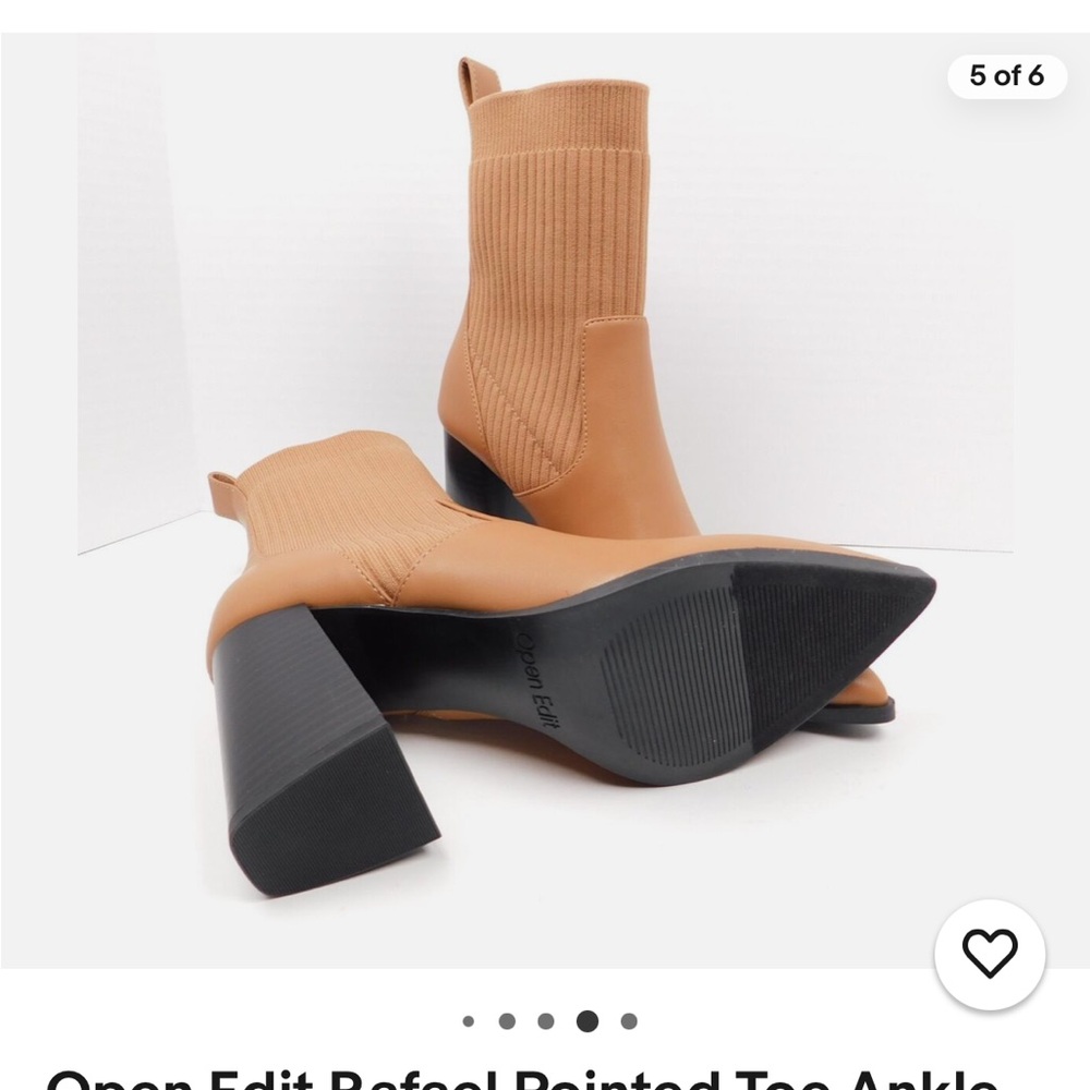 BRAND NEW! Open Edit Rafael Pointed Toe Boot